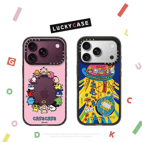 C家联名拓麻歌子宠物蛋飞船贴纸适用iphone17手机壳16promax苹果18pro透明MagSafe磁吸15plus卡通14趣味13/12