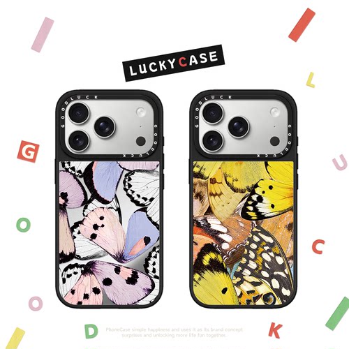 CASETIFIY联名Butterfly Spectrum蝶光流影适用iphone17手机壳16promax苹果15pro镜面MagSafe磁吸14plus/13潮