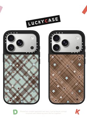 布格纹菱格五角星星适用iphone17手机壳16promax苹果15pro镜面MagSafe磁吸14plus时尚13日韩12C家