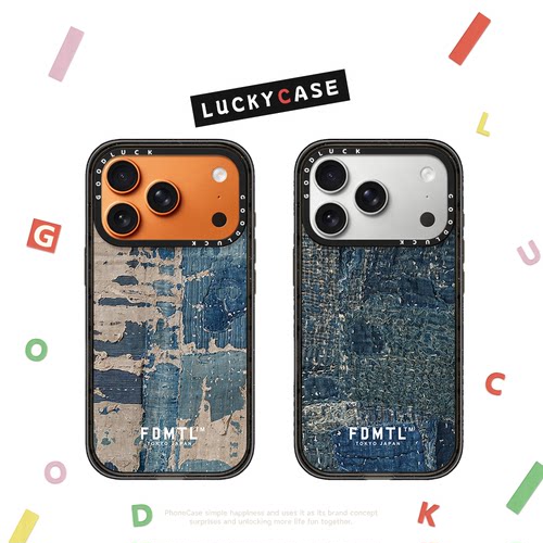 C家联名潮牌补丁牛仔布纹丹宁风日本适用iphone17手机壳16promax苹果18pro透明MagSafe磁吸15plus小众14/13