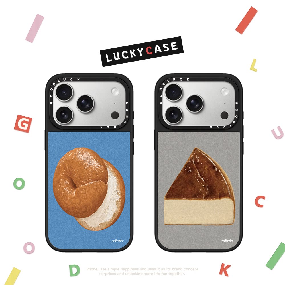 C家联名美食档案OTerawat油画西式点心甜品适用iphone17手机壳16promax苹果18pro镜面磁吸15plus艺术14小众13