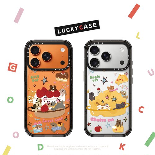 C家芝士奶酪蛋糕星球猫咪狗狗适用iphone17手机壳18promax苹果16pro透明MagSafe磁吸15plus趣味14/13/12