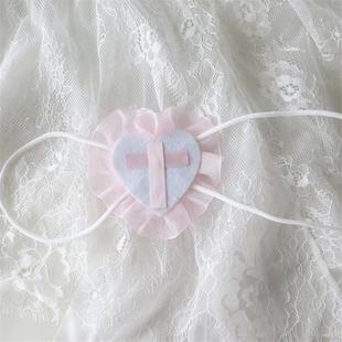 中二十子眼罩 亚文化萌病可爱手作饰品宅水色粉色紫色