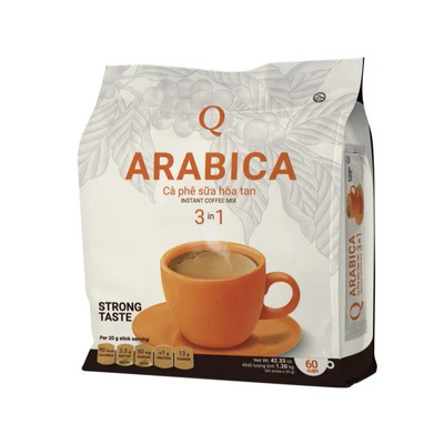 960克正品越南Q牌阿拉比卡arabica咖啡三合一速溶特浓香浓48小袋