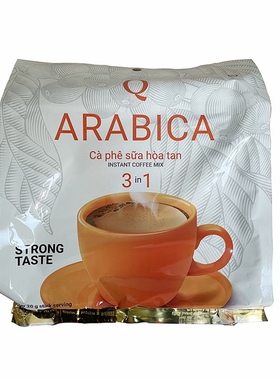 买2袋包邮/越南香浓Q牌阿拉比卡arabica咖啡 三合一速溶特浓480g
