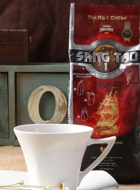 买2袋包邮/越南中原咖啡粉1号sangtao340g非速溶无蔗糖纯黑咖啡粉