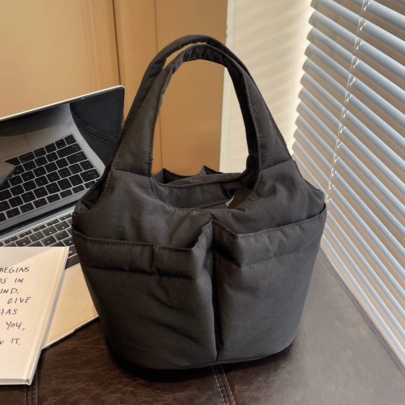 多口袋简约菜篮子手提包女手挽休闲布袋轻便小包通勤百搭便当包潮,箱包皮具/热销女包/男包,通用款女包,淘宝优惠券,粉丝福利购,淘宝优惠卷