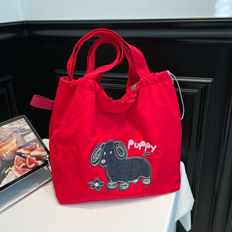 高级感布袋托特包包女2026新款可爱刺绣手提包休闲百搭单肩腋下包,箱包皮具/热销女包/男包,托特包,淘宝优惠券,粉丝福利购,淘宝优惠卷