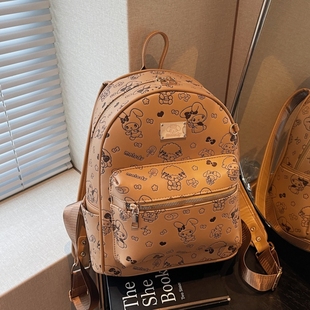 卡通猫包包女包2025新款卡通印花双肩包大学生通勤轻便旅游背包潮