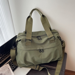 单肩包女大容量通勤健身包旅行包上班大包包斜挎手提包旅游布袋包