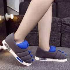 Chaussons enfants en suède pour hiver - semelle caoutchouc - Ref 1008699 Image 7