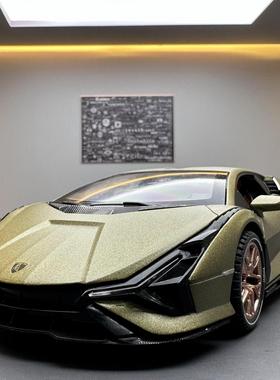 仿真跑车模型桌面装饰品摆件