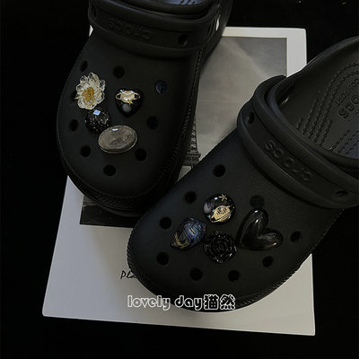 暗黑DIY洞洞鞋鞋扣适配Crocs