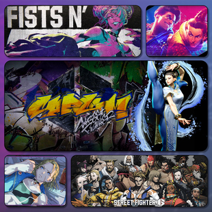 街头霸王街霸6游戏定制周边鼠标垫超大防滑桌垫锁边电竞ins风键盘