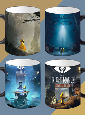 小小梦魇123游戏定制周边加热变色陶瓷马克水杯子咖啡杯子