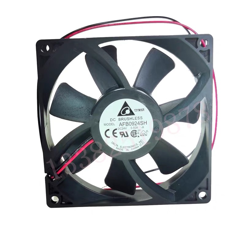 全新台达Delta散热器AFB0924/12V风机AFB0912VH/HH变频器滚珠风扇