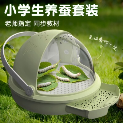 蚕宝宝太空舱活体幼虫三年级小学生养蚕套餐养蚕工具套装金丝蚕卵
