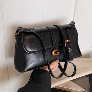 法式轻奢腋下包包女2025新款复古上班通勤包高级感单肩斜挎法棍包