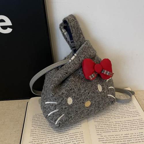 可爱凯蒂猫包包女2024新款秋冬时尚百搭手提包高级感单肩斜挎包潮