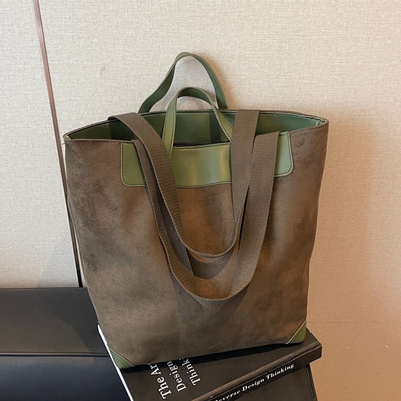 大容量托特包包女2025秋冬新款时尚休闲复古百搭麂皮绒单肩手提包,箱包皮具/热销女包/男包,托特包,淘宝优惠券,粉丝福利购,淘宝优惠卷