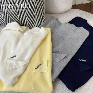 大码 汐家女装 针织罩衫 圆领微透视套头长袖 冰爽丝防晒上衣 春夏新款