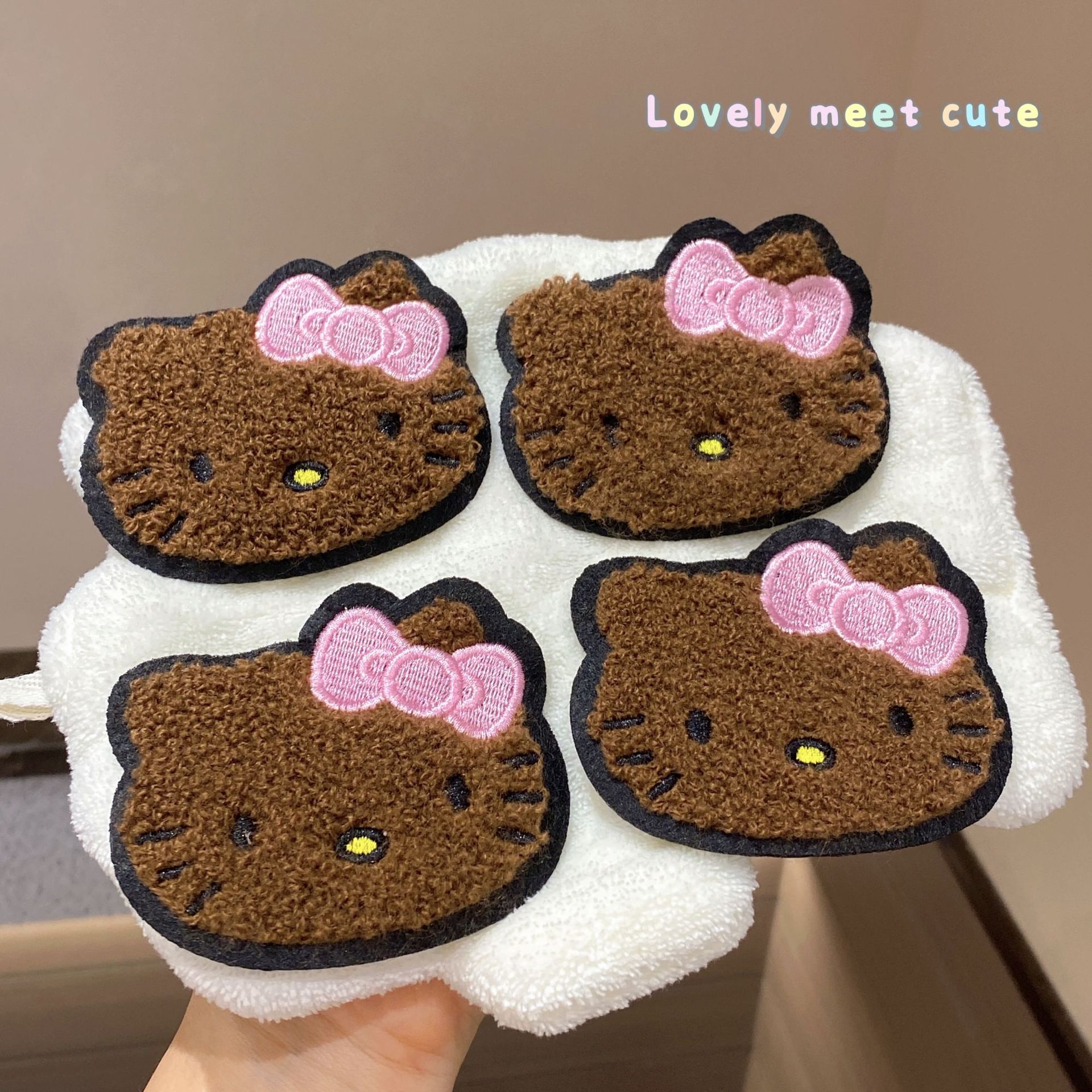 KT猫刺绣儿童无痕不伤发刘海贴