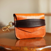 手工牛皮卡包意大利托斯卡纳植鞣革 银行卡驾驶证行驶证短款 钱包