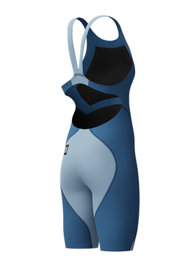 speedo LZR Ignite 鲨鱼皮青少年快速泳衣 暗夜色/阿卡迪亚蓝