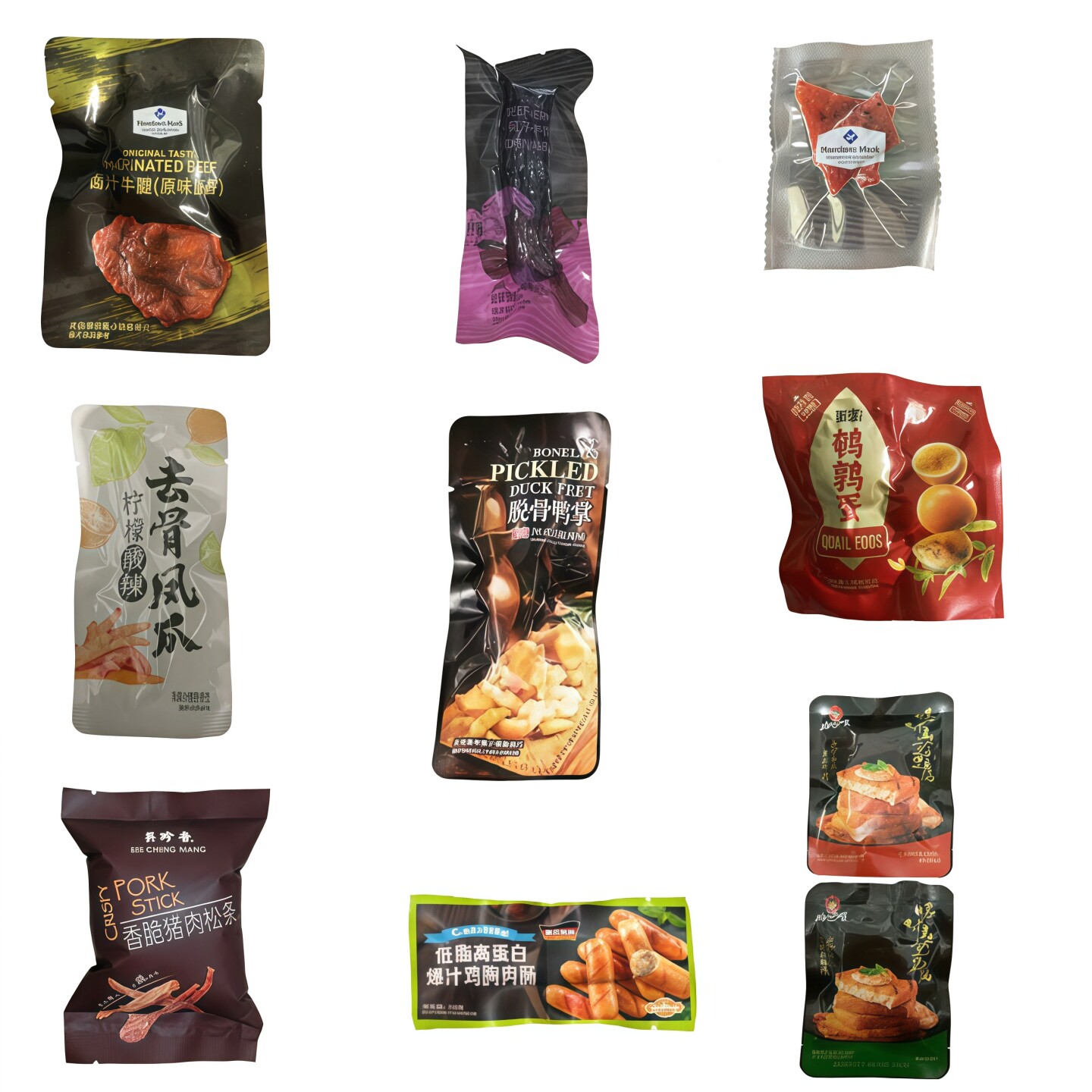 MM会员代购卤汁牛腱风干牛肉猪肉脯无骨凤爪鸭掌鸡胸肉肠零食