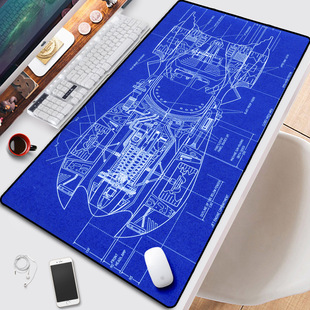 Wayne老爷布鲁斯韦恩蝙蝠侠鼠标垫超大学生办公电竞键盘垫 Bruce