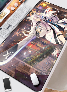 大神澪鼠标垫hololive Gamers百鬼绫目 白上吹雪动漫周边卡牌桌垫