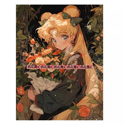 超清晰彩色十字绣电子图纸saga/XSD格式  美少女战士260-345 90