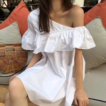 韩国正品代购19夏季新款纯色短裙1