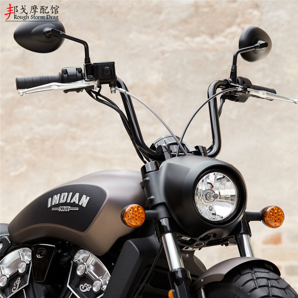 印第安车把侦察兵 轻骑兵 bobber改装车把 方向把高龙头车把 高把
