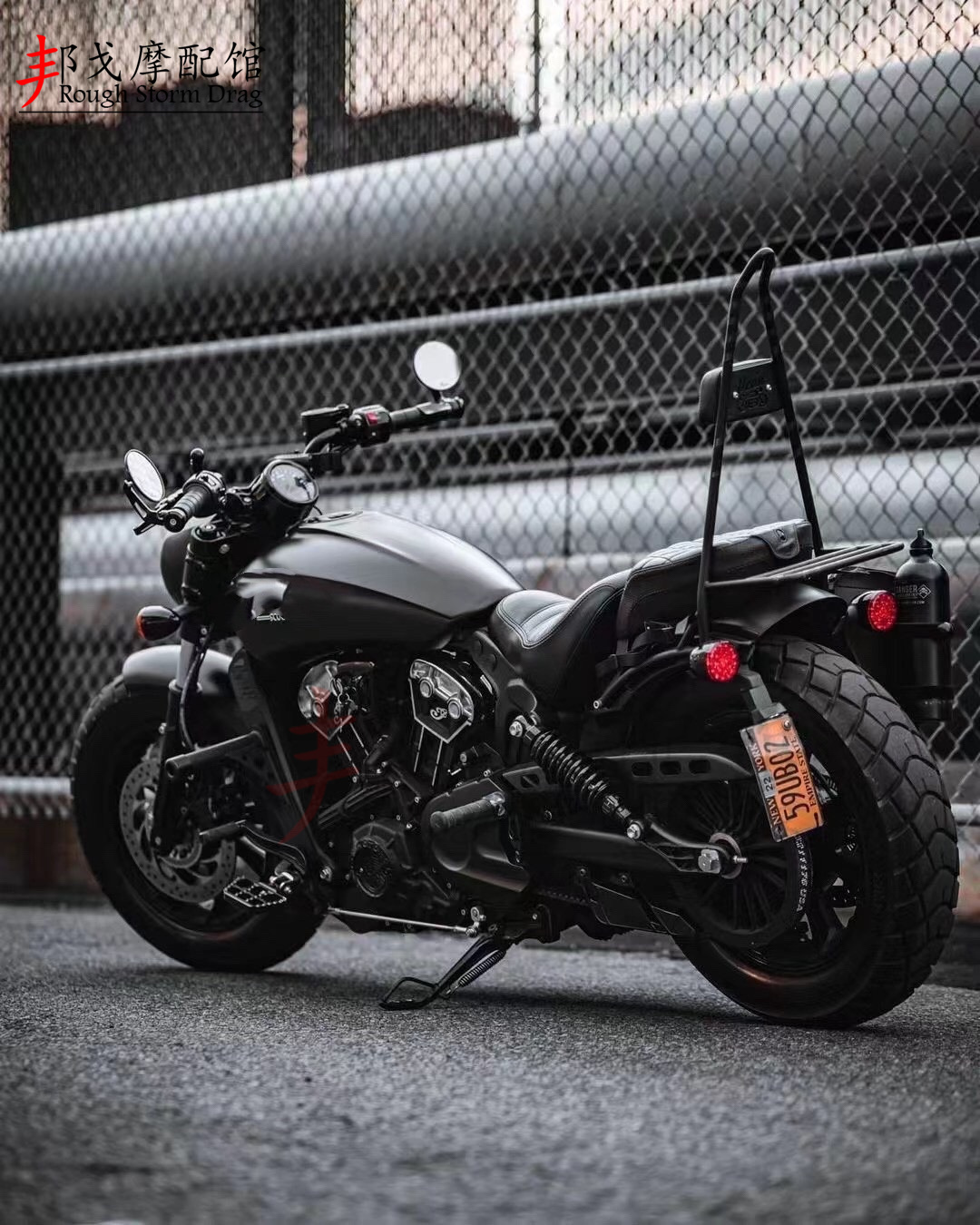 印第安侦察兵 bobber改装后靠背 后尖弓 后货架靠背 bobber后尾架