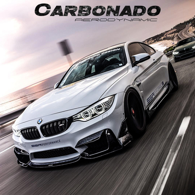 Carbonado宝马M3M4 F80F82 MAD Type4改装包围碳纤维前后唇风刀