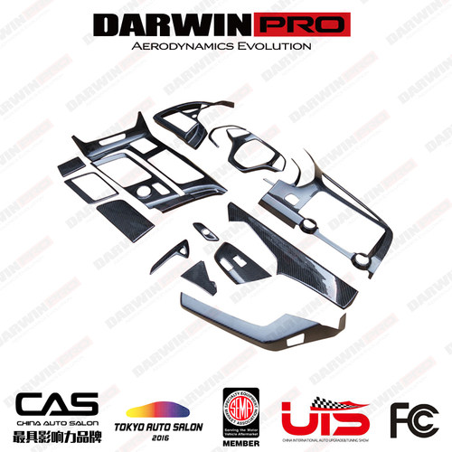 DarwinPRO 克尔维特 C7 改装包围BLACK SAILS碳纤维中控门板内饰