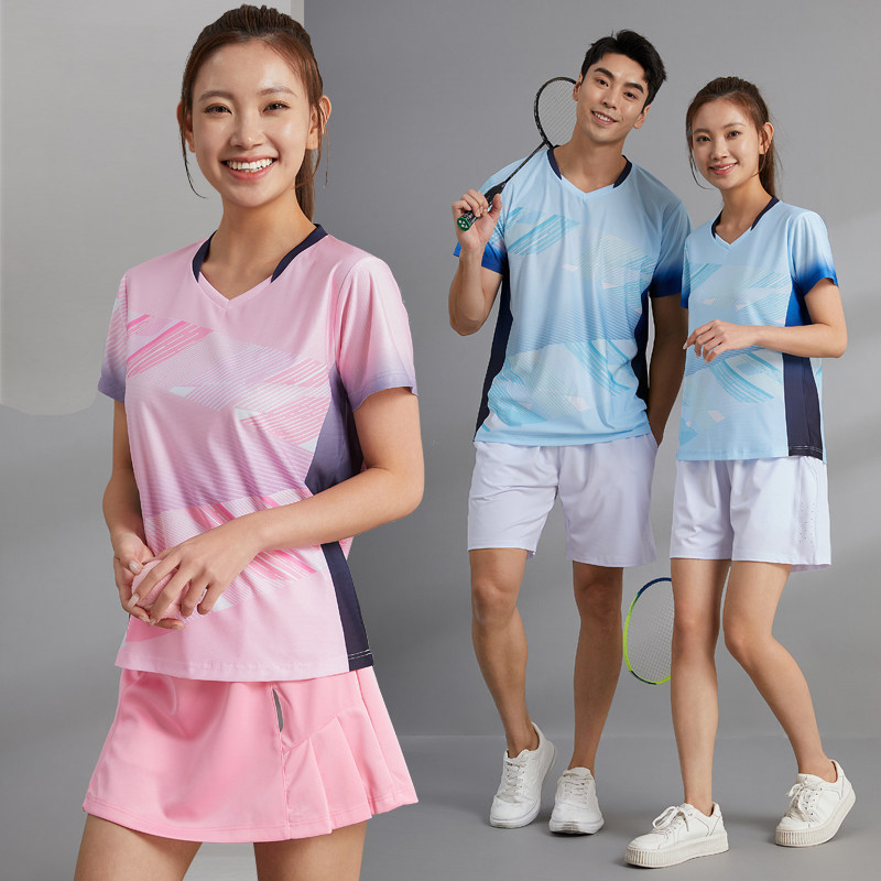 新品乒羽运动服免费印字可开发票