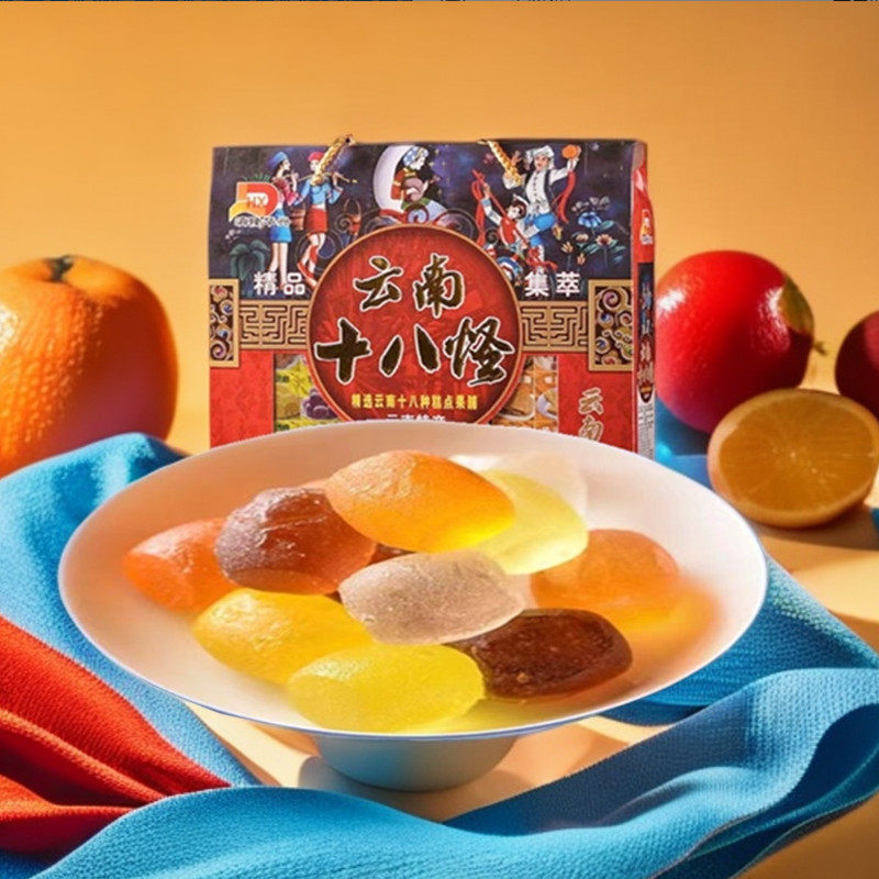 春城印象十八怪礼盒810克糕点果脯特产休闲旅游送礼盒装云南风味