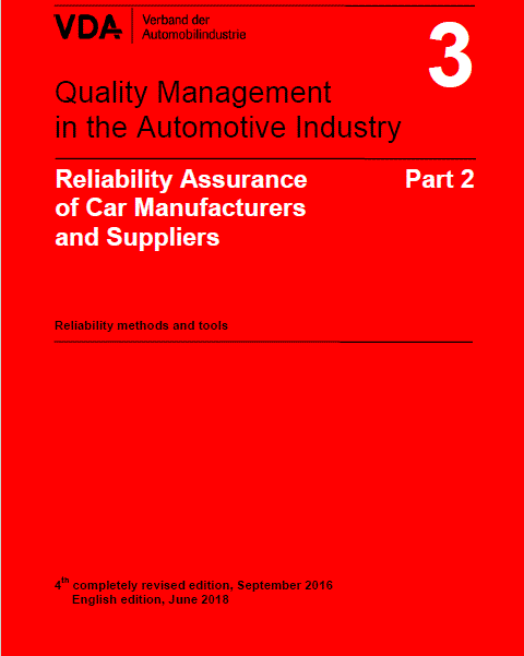 VDA 3.2 Reliability methods and tools