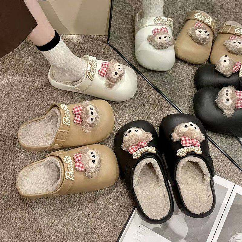 可拆卸棉拖鞋女可爱卡通冬季居家外穿包头防水保暖新款毛毛拖鞋女,居家布艺,居家棉拖/棉鞋,淘宝优惠券,粉丝福利购,淘宝优惠卷