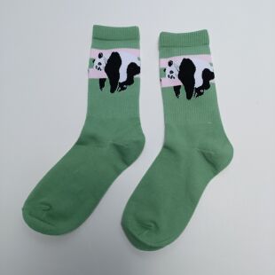 包邮 ［不支持退货］绿色大熊猫薄棉袜满20元 40码