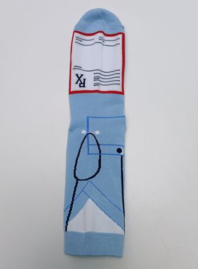 37-40码女袜蓝色清新中筒袜满20元包邮不支持七天无理由退货