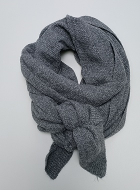 三角围巾灰色少许亮线满20元包邮