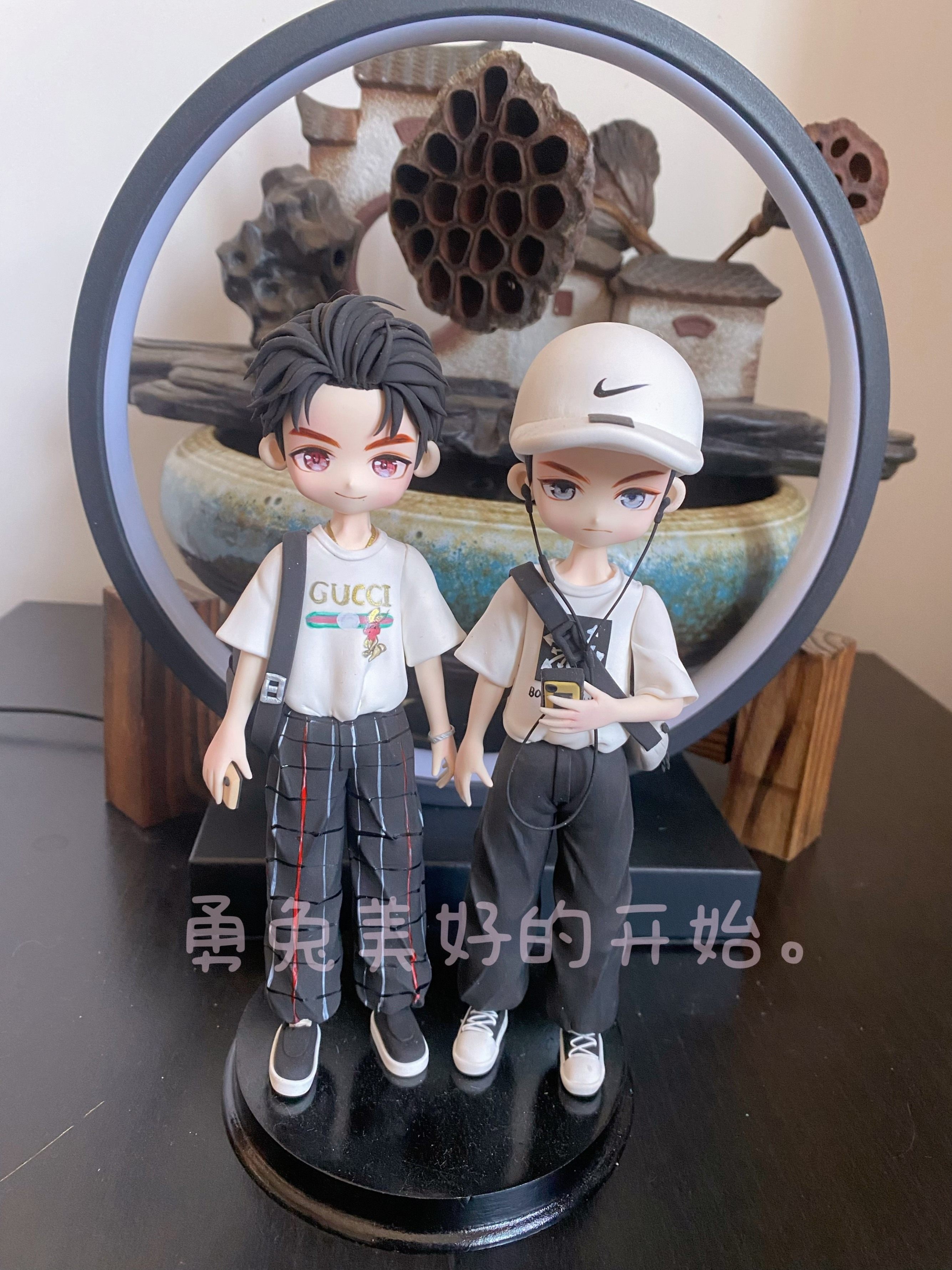 肖战王一博摆件超轻粘土娃娃订做装饰摆件