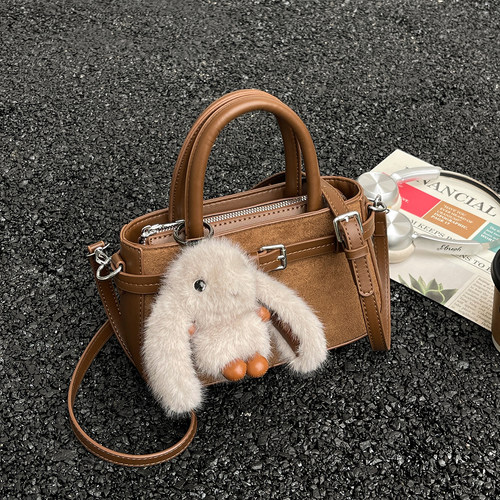 ZATZ美拉德手拎麂皮绒小方包