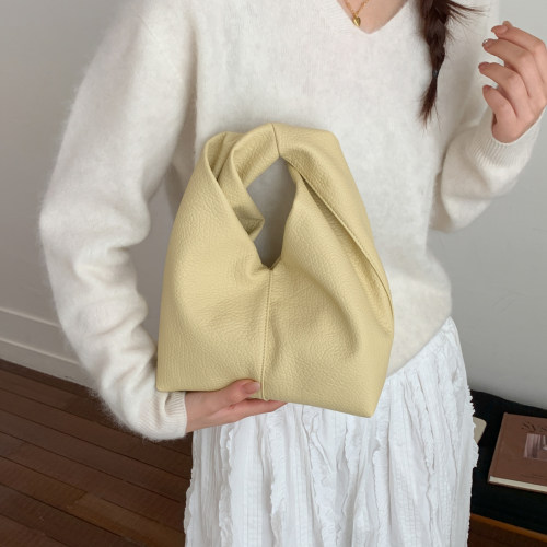 ZATZ慵懒风褶皱软皮水桶包