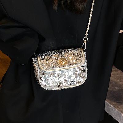 ZATZ迷你亮片链条小方包