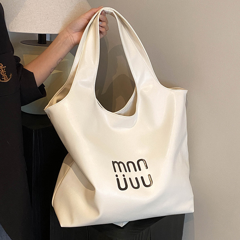 春季大容量腋下包包女2025新款高级感单肩大包时尚通勤蜡皮托特包,箱包皮具/热销女包/男包,托特包,淘宝优惠券,粉丝福利购,淘宝优惠卷