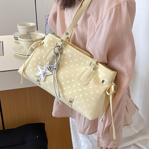 ZATZ蝴蝶结波点休闲托特包